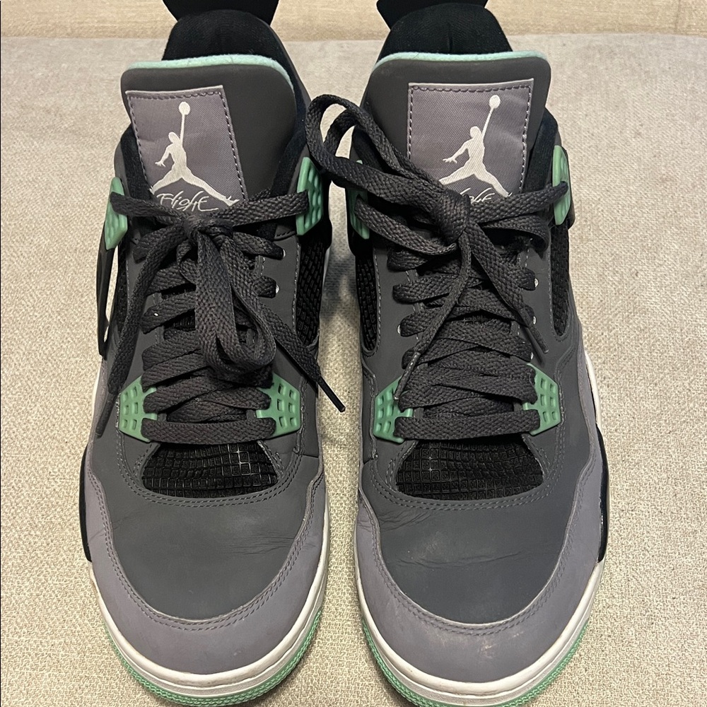 Jordan Retro High-Top Sneakers in Gray / Mint in EUC w/flaw in pic. Final sale!